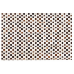 Beliani KAYABEY - Patchwork rug - Brown - 160 x 230 cm - Cowhide