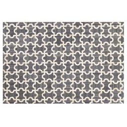 Beliani YEDISU - Patchwork rug - Gray - 140 x 200 cm - Jacquard