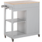 Beliani TRAPANI - Kitchen trolley - Gray - MDF