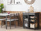 Beliani BOVES - Kitchen trolley - Black - MDF