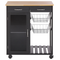 Beliani BOVES - Kitchen trolley - Black - MDF