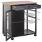 Beliani BOVES - Kitchen trolley - Black - MDF