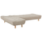 Beliani ALSTEN - Corner sofa bed - Beige - Right side - 257 cm - Polyester