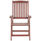 Beliani TOSCANA - Bistro set for 2 - Dark wood color / Taupe - Acacia wood