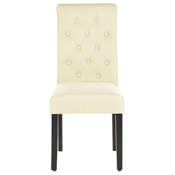 Beliani VELVA - Dining room chair - Cream - Polyester