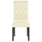 Beliani VELVA - Dining room chair - Cream - Polyester