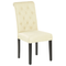 Beliani VELVA - Dining room chair - Cream - Polyester