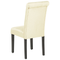Beliani VELVA - Dining room chair - Cream - Polyester