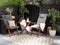 Beliani TOSCANA - Bistro set for 2 - Dark wood/Graphite gray - Acacia wood