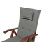 Beliani TOSCANA - Bistro set for 2 - Dark wood/Graphite gray - Acacia wood