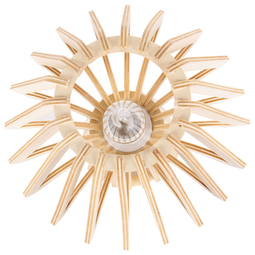 Beliani CLYDE - Table lamp - Light wood color - Plywood