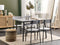 Beliani VELDEN - Dining room set - Gray - MDF