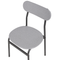 Beliani VELDEN - Dining room set - Gray - MDF