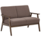 Beliani ASNES - Two-seater sofa - Brown - Polyester