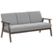 Beliani ASNES - Three-seater sofa - Gray - Polyester