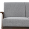 Beliani ASNES - Three-seater sofa - Gray - Polyester