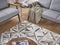 Beliani TAYTAN - Patchwork rug - Brown - 140 x 200 cm - Cowhide leather