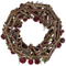 Beliani FILPUS - Wreath - Red - Pine wood
