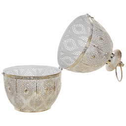 Beliani AMORGOS - Lantern - Gold - Metal
