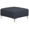 Beliani ABERDEEN - Sofa U-shaped 5 person ottoman - Dark gray - Polyester