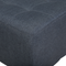 Beliani ABERDEEN - Sofa U-shaped 5 person ottoman - Dark gray - Polyester