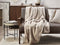 Beliani LABYAR - Plaid - Beige - 150 x 200 cm - Polyester