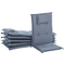 Beliani TOSCANA - Garden chair set of 6 - Dark wood color/Blue - Acacia wood