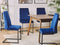 Beliani LAVONIA - Dining room chair set of 2 - Blue - Velvet