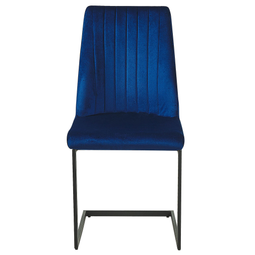 Beliani LAVONIA - Dining room chair set of 2 - Blue - Velvet