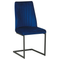 Beliani LAVONIA - Dining room chair set of 2 - Blue - Velvet