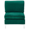 Beliani EVJA - Corner sofa with 5-seater footstool - Green - Right - 300 cm - Velvet