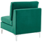 Beliani EVJA - Corner sofa with 5-seater footstool - Green - Right - 300 cm - Velvet