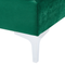 Beliani EVJA - Corner sofa with ottoman 5 seater - Green - Left - 300 cm - Velvet