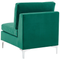 Beliani EVJA - Corner sofa with ottoman 5 seater - Green - Left - 300 cm - Velvet