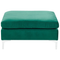 Beliani EVJA - Corner sofa with ottoman 5 seater - Green - Left - 300 cm - Velvet