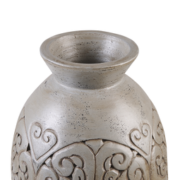 Beliani ELEUSIS - Decorative vase - Gray - Clay