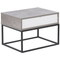 Beliani CAIRO - Bedside table - Gray - Fiberboard