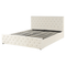 Beliani AMIENS - Bed with storage space - Beige - 160 x 200 cm - Velvet