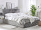 Beliani AMIENS - Bed with storage space - Gray - 160 x 200 cm - Velvet