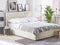 Beliani AMIENS - Bed with storage space - Beige - 180 x 200 cm - Velvet