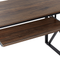 Beliani DARBY - Desk - Dark wood color - Fibreboard