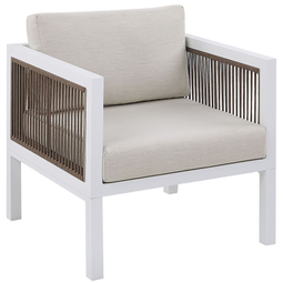 Beliani BORELLO - Lounge set for 5 - White - Aluminum