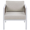 Beliani BORELLO - Lounge set for 5 - White - Aluminum