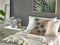 Beliani WAKAD - Decorative cushion - Beige/Black - 45 x 45 cm - Polyester