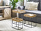 Beliani HAWI - Side table set of 3 - Natural - Water Hyacinth