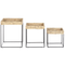 Beliani HAWI - Side table set of 3 - Natural - Water Hyacinth