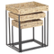 Beliani HAWI - Side table set of 3 - Natural - Water Hyacinth
