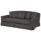 Beliani GILJA bezug - Cover for sofa - Gray - 212 cm - Polyester