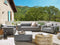 Beliani ROVIGO - Lounge set for 5 - Gray/Black - Polyester