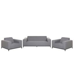Beliani ROVIGO - Lounge set for 5 - Gray/Black - Polyester